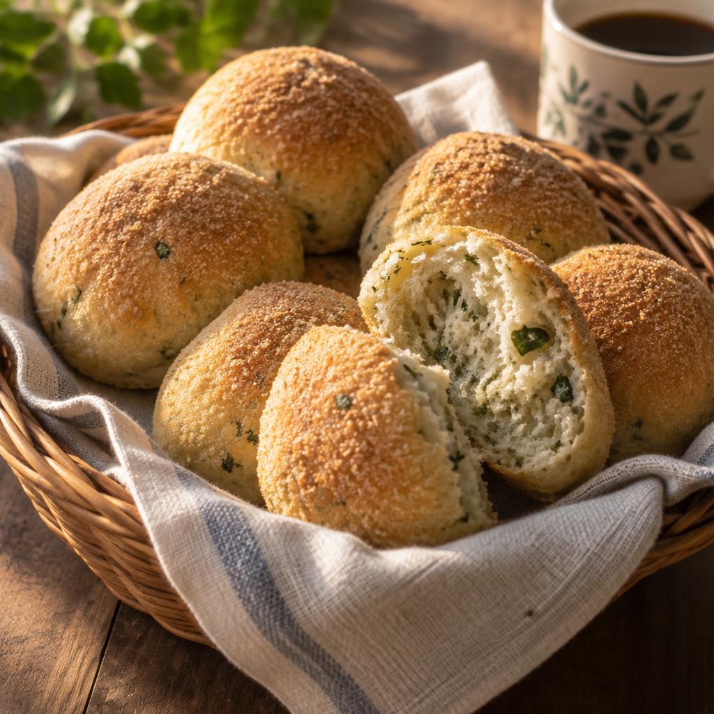 Basket of malunggay pan de sal